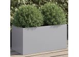 Best MöBel Fioriera Argento 62X30X29 Cm Acciaio Zincato - Letti Cloris New2973740 1Pacco
