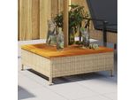 Rivestimento Liscio Per Ombrellone Beige 70X70X25 Cm Acacia - Giardino E Fai Da Te EN5244611 1Pacco