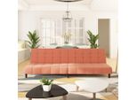 Divano Letto Stile Elegante A 2 Posti In Velluto Rosa - Divani Classici Hommie4005153 1Pacco