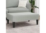 Stabli MöBel Sgabello Grigio Chiaro 77X55X31 Cm In Velluto - Sgabello CC1182747 1Pacco