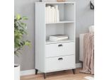 Libreria Di Design Viken Bianco 60X35X123 Cm Materiale A Base Di Legno - Librerie 2025 Nuovo4112839 1Pacco