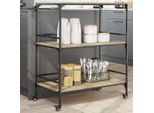 2025 Carrello Da Cucina Moderno Sonoma Rovere 100,5X50X105 Cm Materiale Legno - Carrello Portavivande,Design 6042822 1Pacco