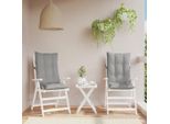 Cuscini Per Schienale Alto Di Design 2 Pz. Tessuto Oxford Grigio - Cuscini Per Mobili Da Giardino 2025 Nuovo8455885 1Pacco