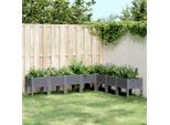 Maison Exclusive - Fioriera Con Piedini Blu-Grigio 200X160X42 Cm Pp