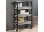 2025 Carrello Da Cucina Moderno Grigio Sonoma 53X20X76 Cm Materiale A Base Di Legno - Carrello Portavivande,Design 8501742 1Pacco