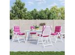 Stabli MöBel Cuscini Per Schienale Basso 4 Pz. Tessuto Oxford Rosa - Cuscini Per Mobili Da Giardino CC2014880 1Pacco