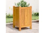 2025 Fioriera Moderna Con Inserto 31X31X50 Cm In Legno Massiccio Di Acacia - Letti,Design 7886356 1Pacco
