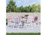 Cuscini Durevoli Per Schienale Basso 6 Pz. Tessuto Oxford A Quadri Rossi - Cuscini Per Mobili Da Giardino Octo4201581 1Parto