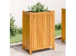 Bei Cloris Fioriera Con Inserto 31X31X75 Cm In Legno Massiccio Di Acacia - Letti Nuovo8856922 1Pacco