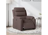 Stabli MöBel Poltrona Relax Elettrica In Tessuto Marrone Scuro - Tv & Relax Poltrona CC7385621 2Parti