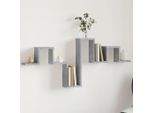 Maison Exclusive - Mensola Da Parete Grigio Cemento 104,5X10X43 Cm Materiale Ligneo