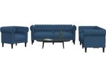 Design New Set Di Divani A 3 Pezzi In Tessuto Blu - Divani Classici Arredamento2025 CHY5355764 3Parcel