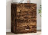 Credenza Vetrina In Stile Elegante Rovere Fumé 60X39X80 Cm Materiale Legno - Cassettiere Hommie6966097 1Pacco