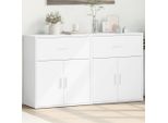 Maison Exclusive - Credenze 2 Pz Bianche 60X31X70 Cm In Legno Multistrato