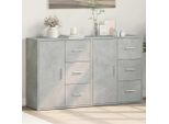 Maison Exclusive - Credenze 2 Pz Grigio Cemento 60X31X70 Cm In Legno Multistrato