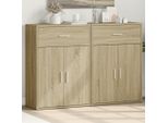 Maison Exclusive - Credenze 2 Pz Rovere Sonoma 60X30X84 Cm In Legno Multistrato