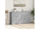 Maison Exclusive - Credenze 2 Pz Grigio Cemento 60X31X70 Cm In Legno Multistrato