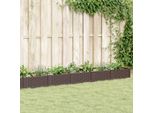 Maison Exclusive - Fioriera Con Picchetti Marroni 362,5X42,5X28,5 Cm Pp