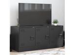 Maison Exclusive - Mobile Tv Nero 99X39X44 Cm Acciaio