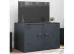 Best MöBel Mobile Tv Antracite 67X39X44 Cm Acciaio - Mobili Tv CL2063373 1Pacco