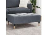 Sgabello Durevole In Velluto Grigio Scuro 77X55X31 Cm - Octo6019733 1Pacco