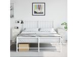 Maison Exclusive - Comodini 2 Pz. Bianco 34,5X39X62 Cm Acciaio