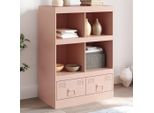 Stabli MöBel Vetrinetta Credenza Rosa 67X39X95 Cm Acciaio - Cassettiere CC4187465 1Pacco