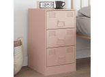 2025 Comodino Moderno Rosa 34,5X39X62 Cm In Acciaio - Comodini E Armadi,Design 9283718 1Pacco