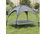Lettino Per Cani Di Design Con Tetto In Tessuto Oxford Antracite E Acciaio - Lettini Per Cani 2025 New6614939 1Parcel