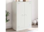 Maison Exclusive - Credenza Bianca 67X39X107 Cm Acciaio