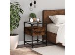 Comodino Durevole In Rovere Affumicato 40X40X55 Cm Materiale A Base Di Legno - Comodini E Armadi Octo7963945 1Pacco