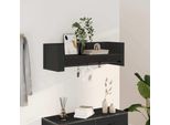 Maison Exclusive - Mensola Da Parete Nera 100X35X30,5 Cm Materiale Ligneo
