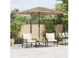 Stabli MöBel Ombrellone Con Palo In Acciaio Marrone 248X248X248 Cm - Ombrelloni CC4224683 1Pacco