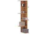 Maison Exclusive - Scaffale Angolare Da Parete In Rovere Artisan 36,5X36,5X140 Cm Materiale Ligneo