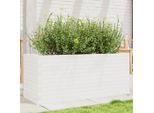 Fioriera Liscia Bianca 110X40X45,5 Cm In Pino Massiccio - Letti DE2969440 1Pacco