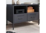Mobile Tv Di Design Antracite 68X39X50,5 Cm In Acciaio - Mobili Tv 2025 Nuovo1747885 1Pacco