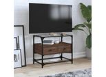 Best MöBel Mobile Tv Con Piano In Vetro Rovere Marrone 60X35X51 Cm Materiale Legno - Mobili Tv Cloris New5181622 1Pacco
