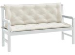 Cuscini Per Panche Da Giardino Di Design 2 Pz. Tessuto Melange Crema 150X50X7 Cm - Cuscini Per Mobili Da Giardino 2025 Nuovo2540389 1Pacco