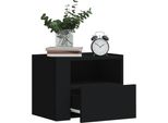 Maison Exclusive - Comodini Da Parete 2 Pezzi Nero 45X30X35 Cm