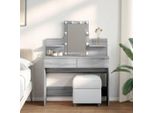 2025 Comodino Moderno Con Illuminazione A Led Grigio Sonoma 100X40X130 Cm - Comodini,Design 7654967 1Pacco