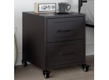 Bei Cloris Comodino Nero 36X39X43,5 Cm In Acciaio - Comodini E Armadi New5234110 1Pacco