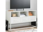 Maison Exclusive - Mobile Tv Bianco 100,5X39X60,5 Cm Acciaio