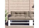 Eleganten-Stil Cuscino Per Pallet 2 Pezzi In Tessuto Taupe - Cuscini Per Mobili Da Giardino Hommie9062098 1Pacco