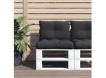 Cuscino Pallet Liscio 2 Pezzi In Tessuto Nero - Cuscini Per Mobili Da Giardino DE3943121 1Pacco