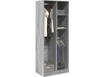 Armadio Durevole Grigio Sonoma 80X50X200 Cm Materiale A Base Di Legno - Armadi Octo6056195 2Parti
