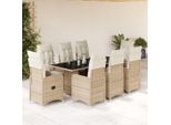2025 Cloris Set Di Mobili Da Giardino Set Di Mobili Da Balcone Set 9 Pezzi Bistrot Da Giardino Con Cuscini Beige Poly Rattan - Set Di Mobili Da Giardino Sale2321470 5Parcel
