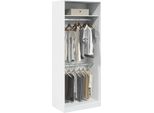 2025 Armadio Moderno Bianco 80X50X200 Cm Materiale A Base Di Legno - Armadi,Design 8260421 2Parti