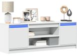 2025 Mobile Tv Cloris Con Illuminazione Led Bianco 139,5X34X50Cm Materiale A Base Di Legno - Mobili Tv Vendita3314076 1Pacco