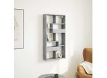 Maison Exclusive - Armadio A Muro Grigio Cemento 50X15X100 Cm Materiale Ligneo