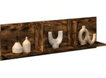 Best MöBel Armadio A Muro 100X16,5X30 Cm In Legno Di Rovere Affumicato - Mensole A Muro Cloris New2901454 1Pacco